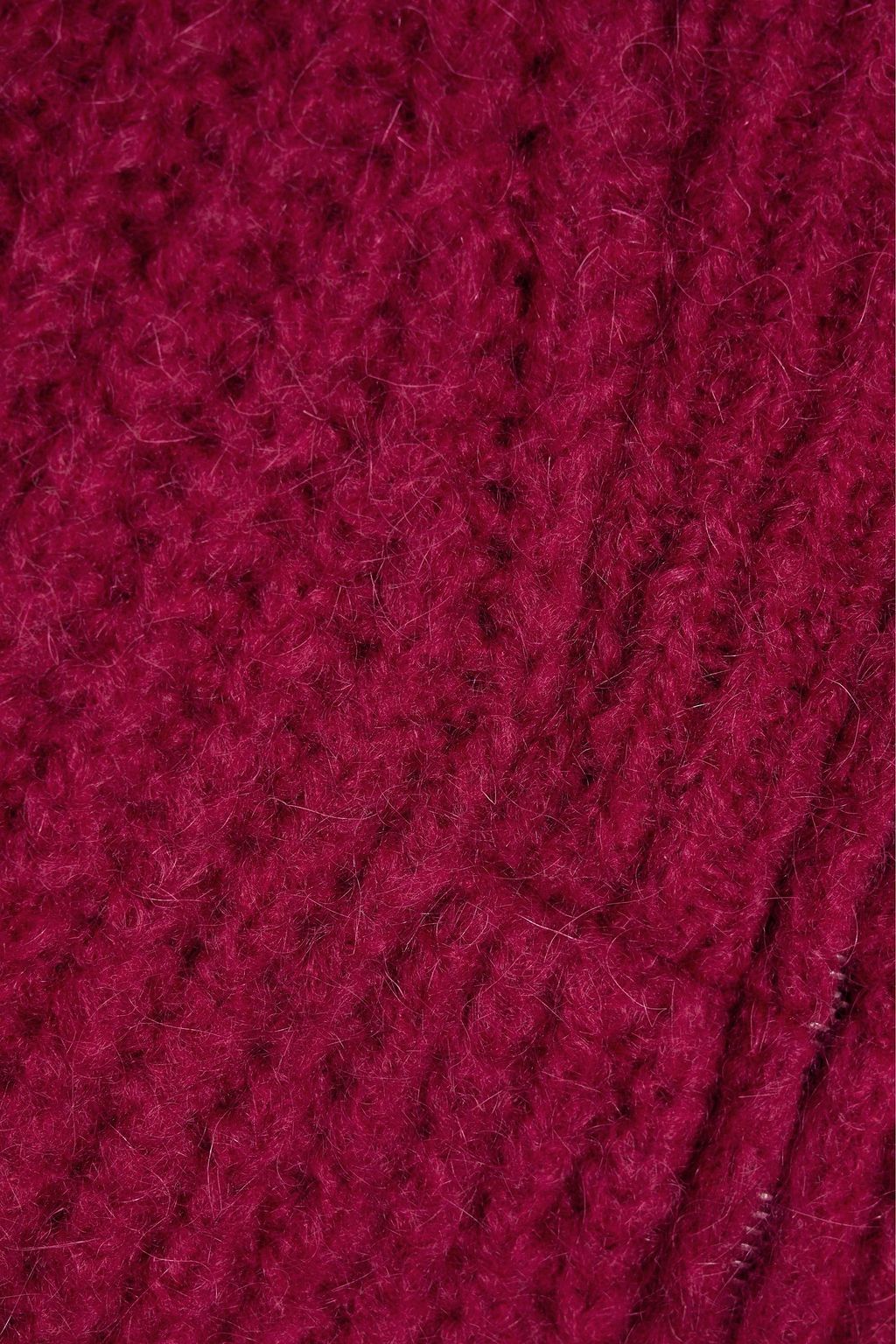 IRO Elida ribbed mohair-blend zip-up sweater
