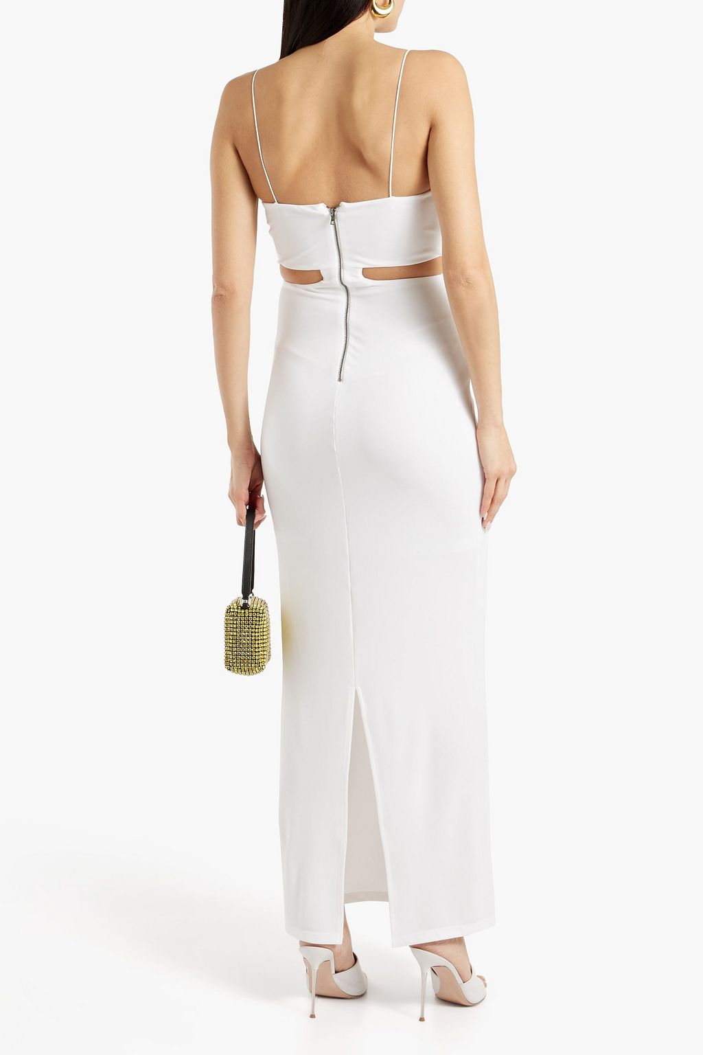 ALICE + OLIVIA ストレッチジャージー マキシワンピース カットアウト