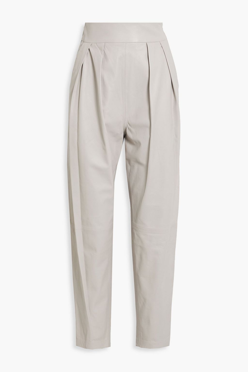 IRO Bisho pleated leather tapered pants | THE OUTNET