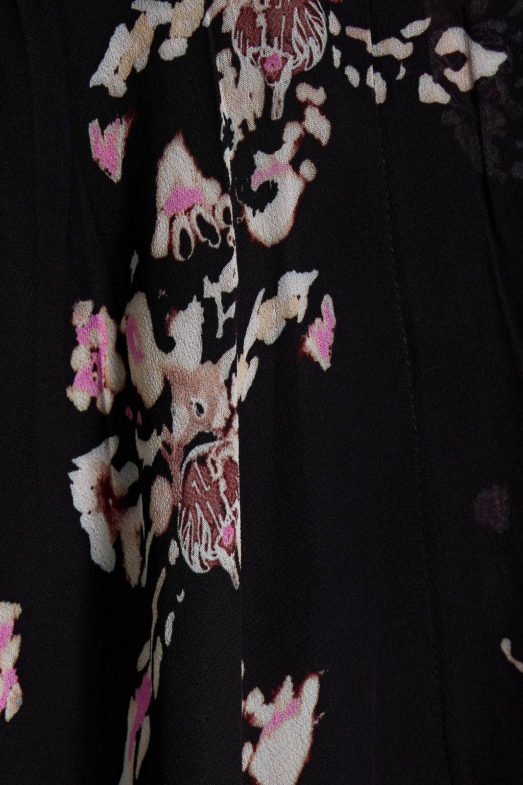 IRO Ilyosi asymmetric floral-print chiffon skirt