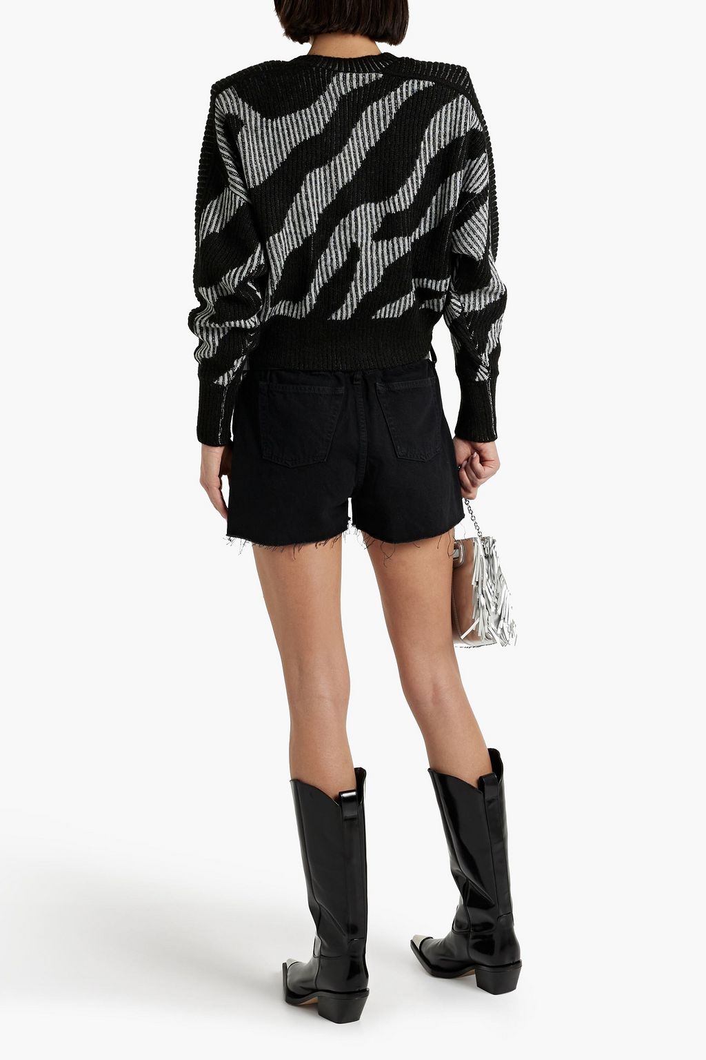 IRO Voryta ribbed jacquard-knit sweater
