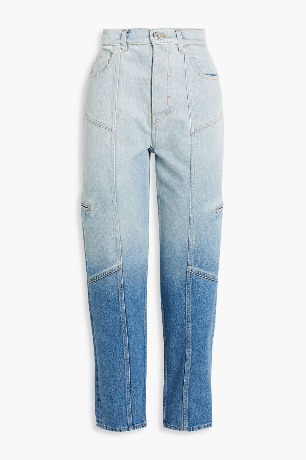 IRO Sarrig dégradé high-rise tapered jeans | THE OUTNET