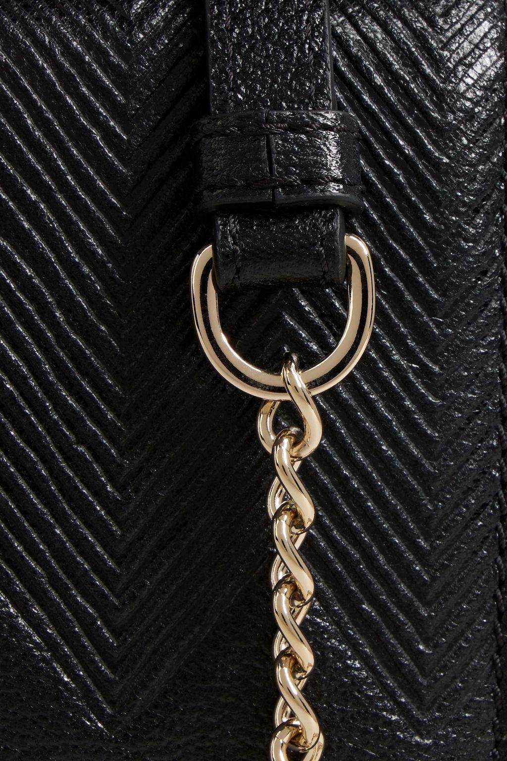 MISSONI Embossed pebbledleather shoulder bag THE