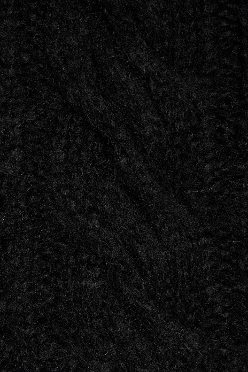 IRO Fiby open and cable-knit alpaca-blend turtleneck sweater