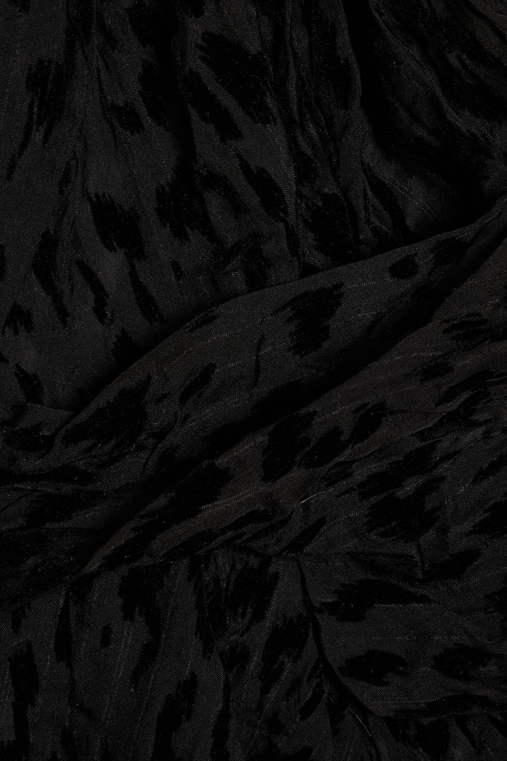 IRO Leny wrap-effect devoré silk-chiffon blouse