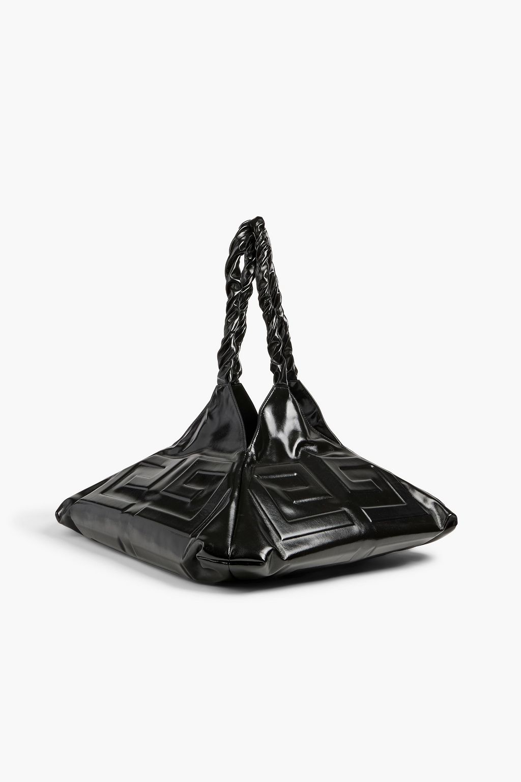 GIVENCHY Balle 4G large embossed glossed-leather tote
