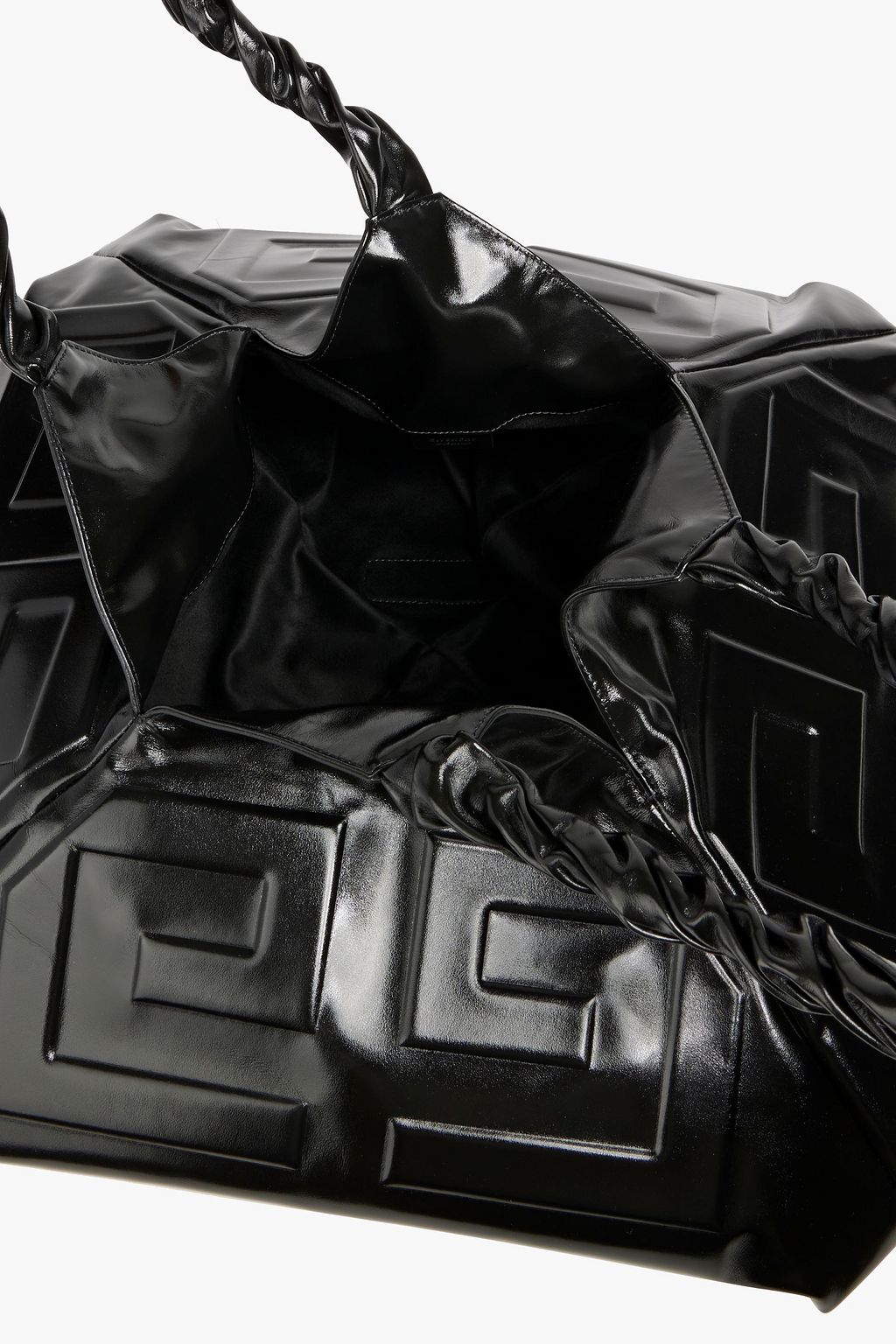 GIVENCHY Balle 4G large embossed glossed-leather tote