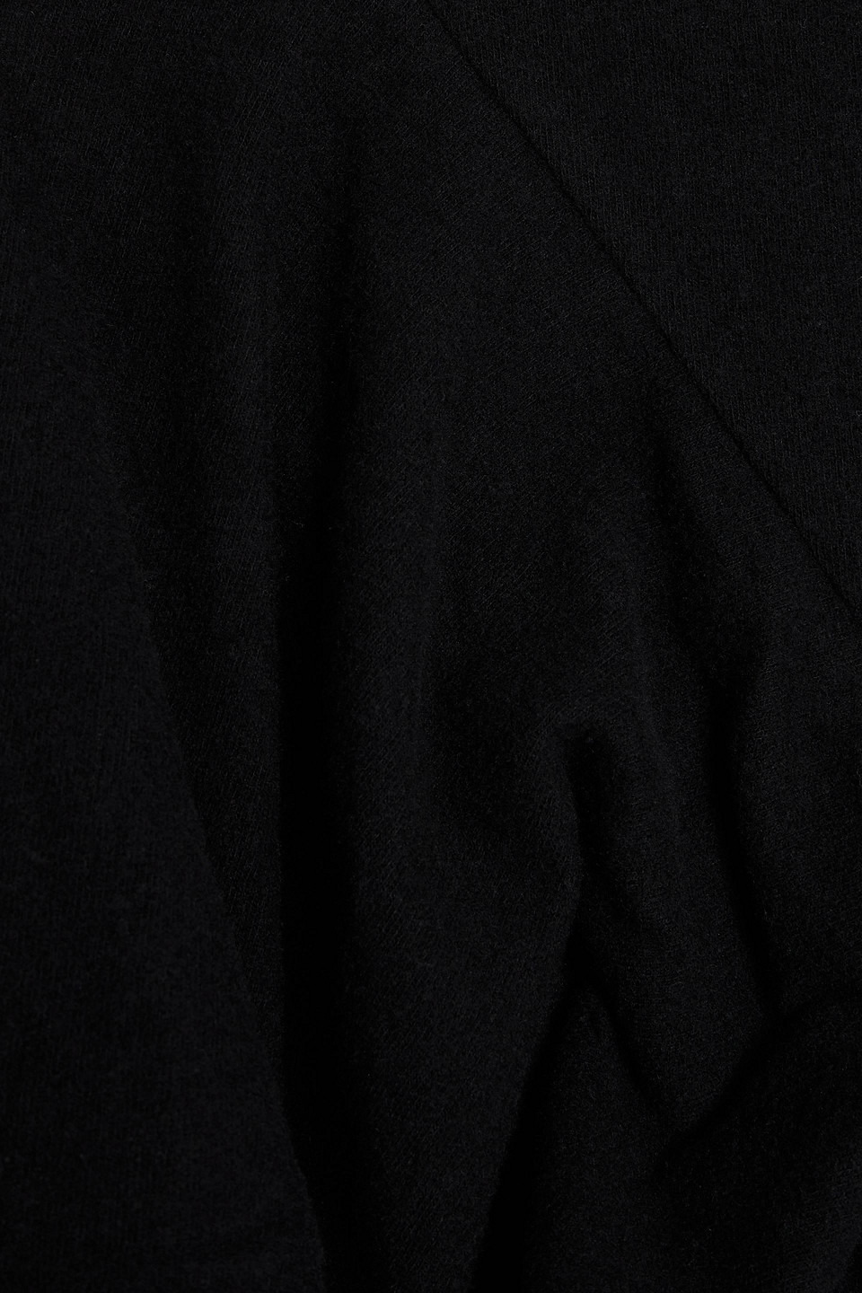 Iro Samina Ruffled Stretch-cotton Jersey Mini Dress In Black