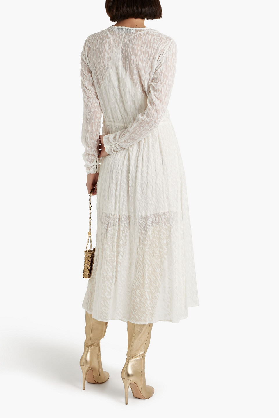 Iro Lexa Silk-blend Maxi Dress In Ivory