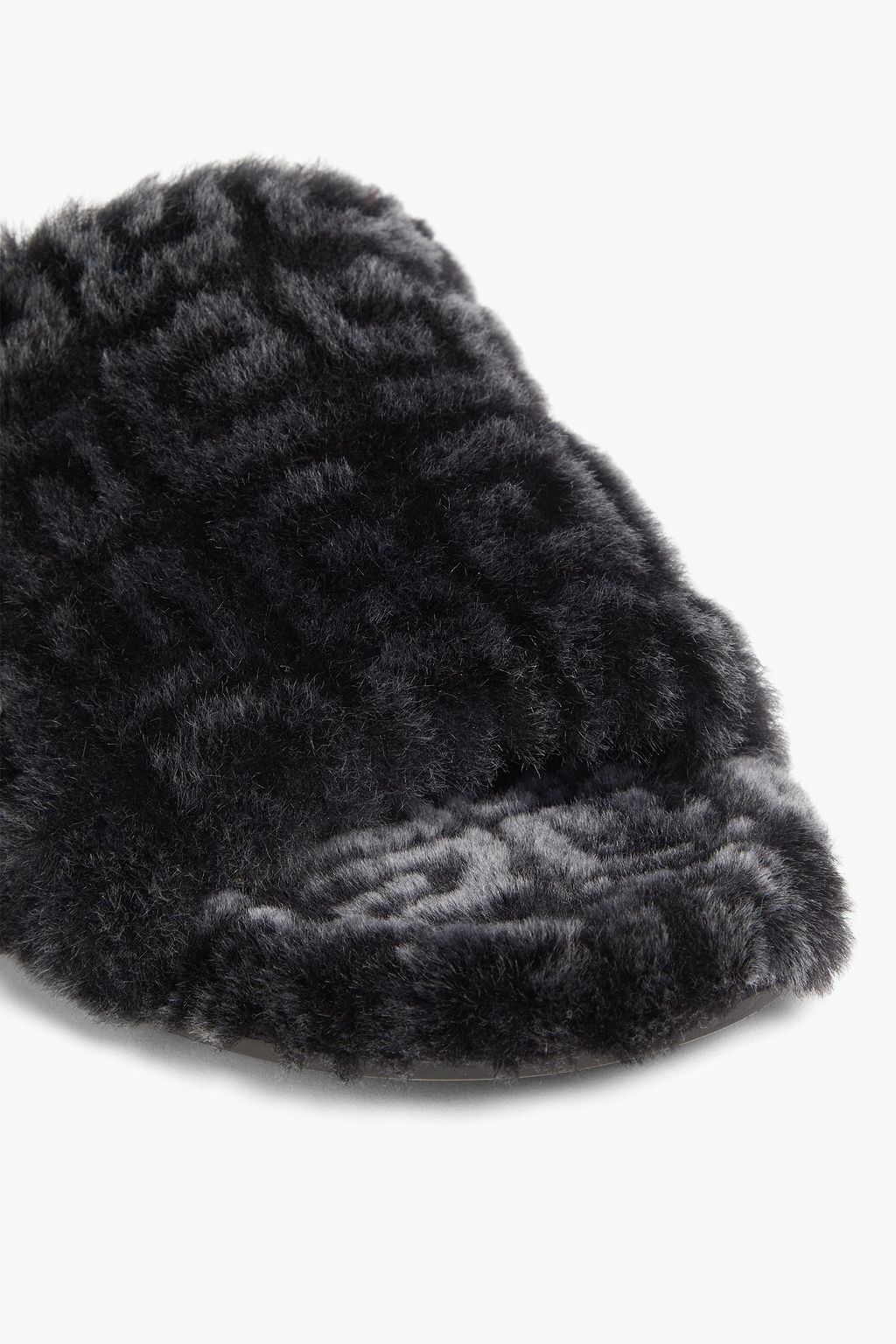 GIVENCHY 4G embossed shearling slides