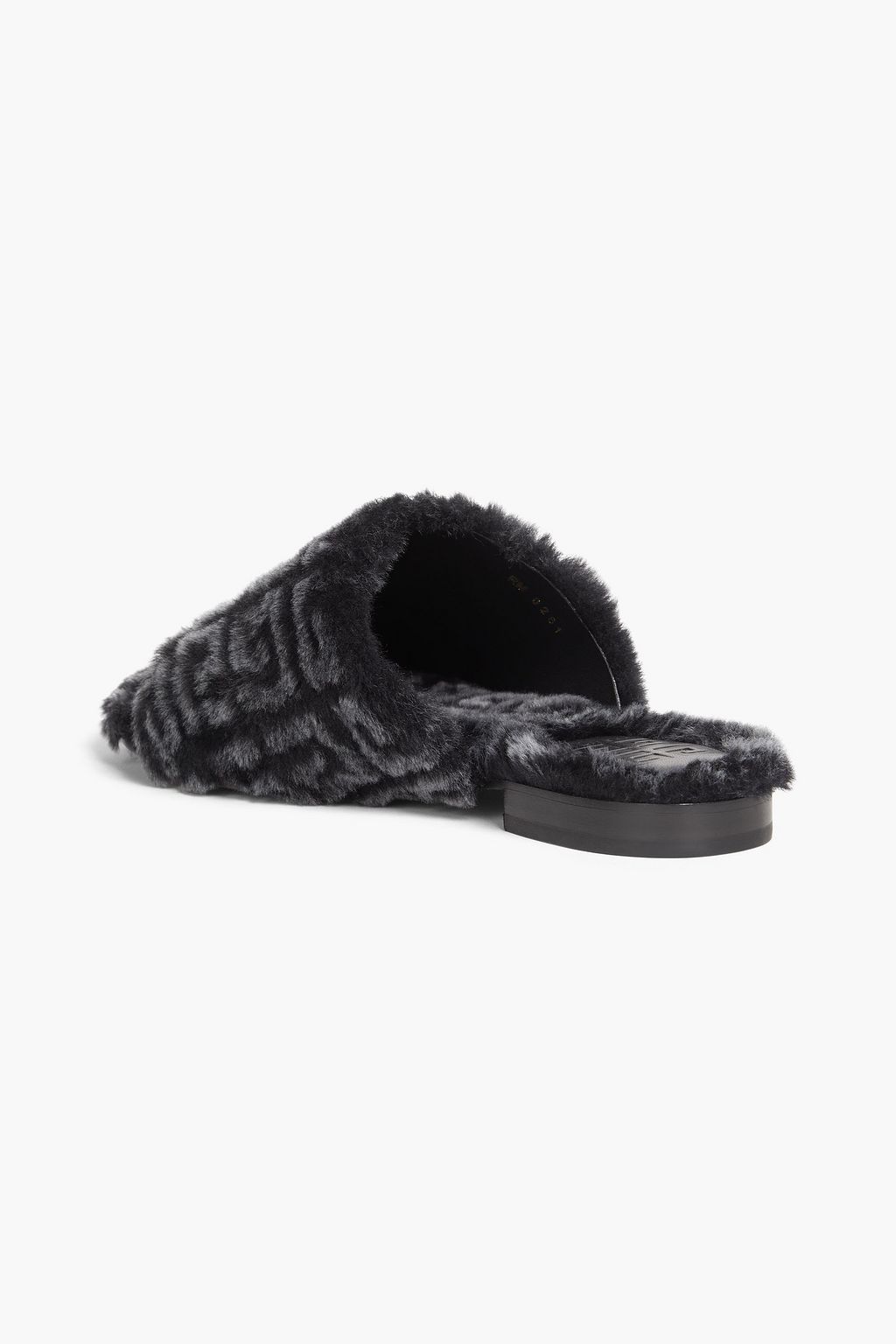 GIVENCHY 4G embossed shearling slides