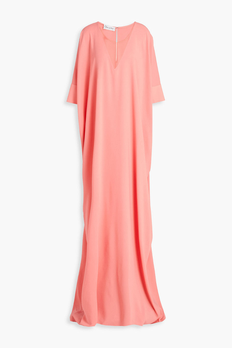 Oscar de la Renta - Draped silk-blend crepe gown