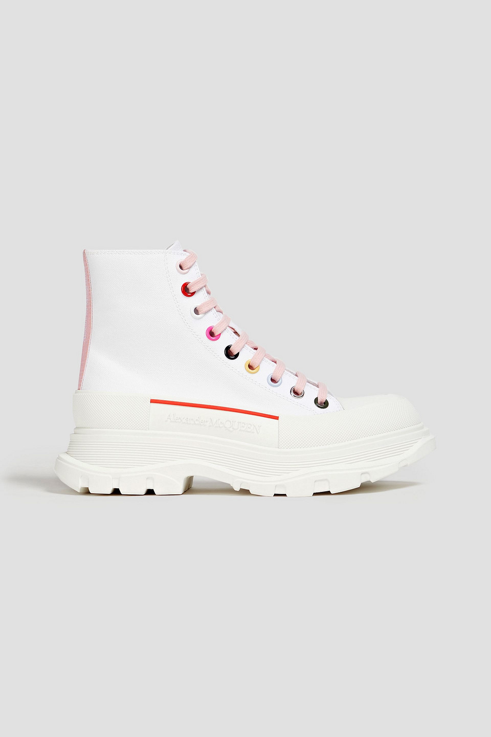 Tread Slick rubber and canvas high-top sneakers