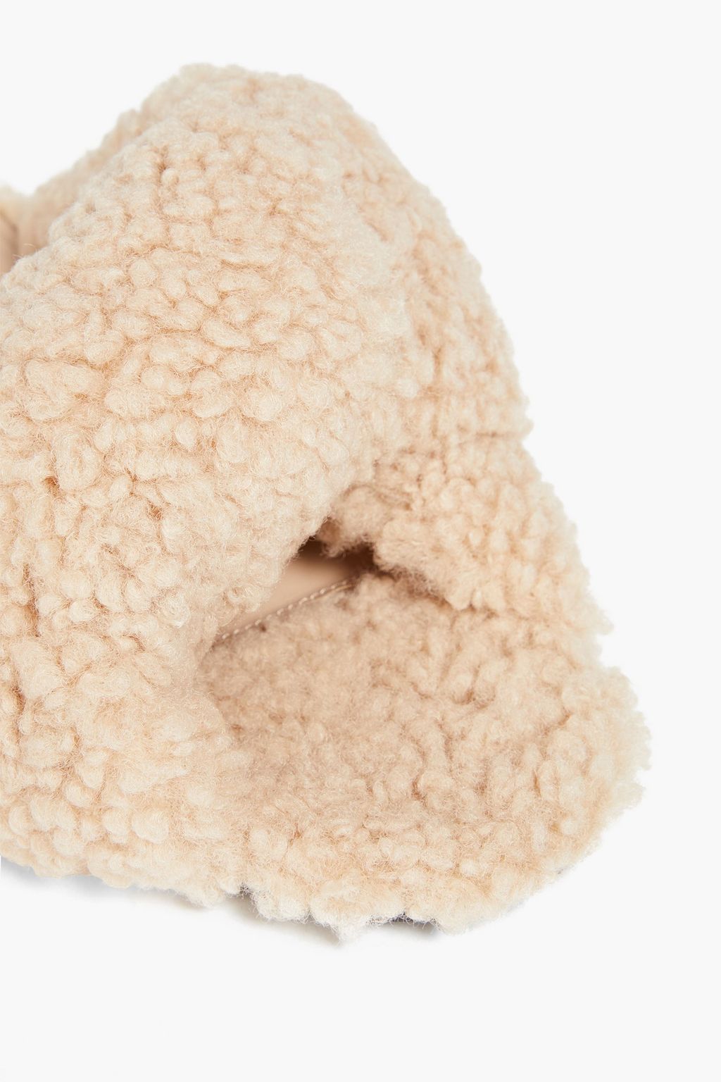 BALENCIAGA Faux shearling slides