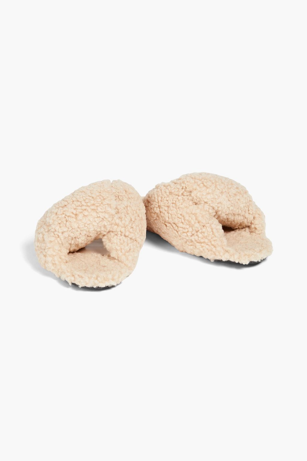 BALENCIAGA Faux shearling slides