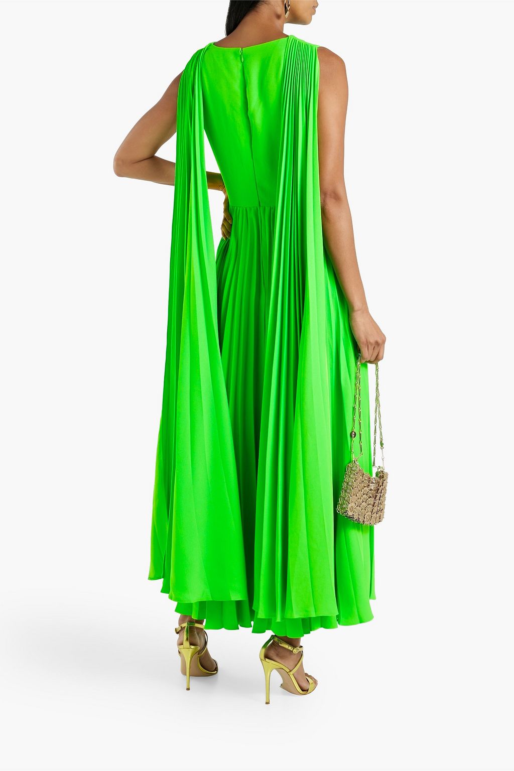 VALENTINO GARAVANI Pleated crepe gown | THE OUTNET