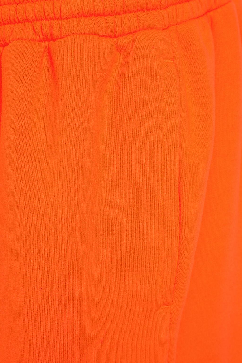 BALENCIAGA Neon embroidered fleece shorts