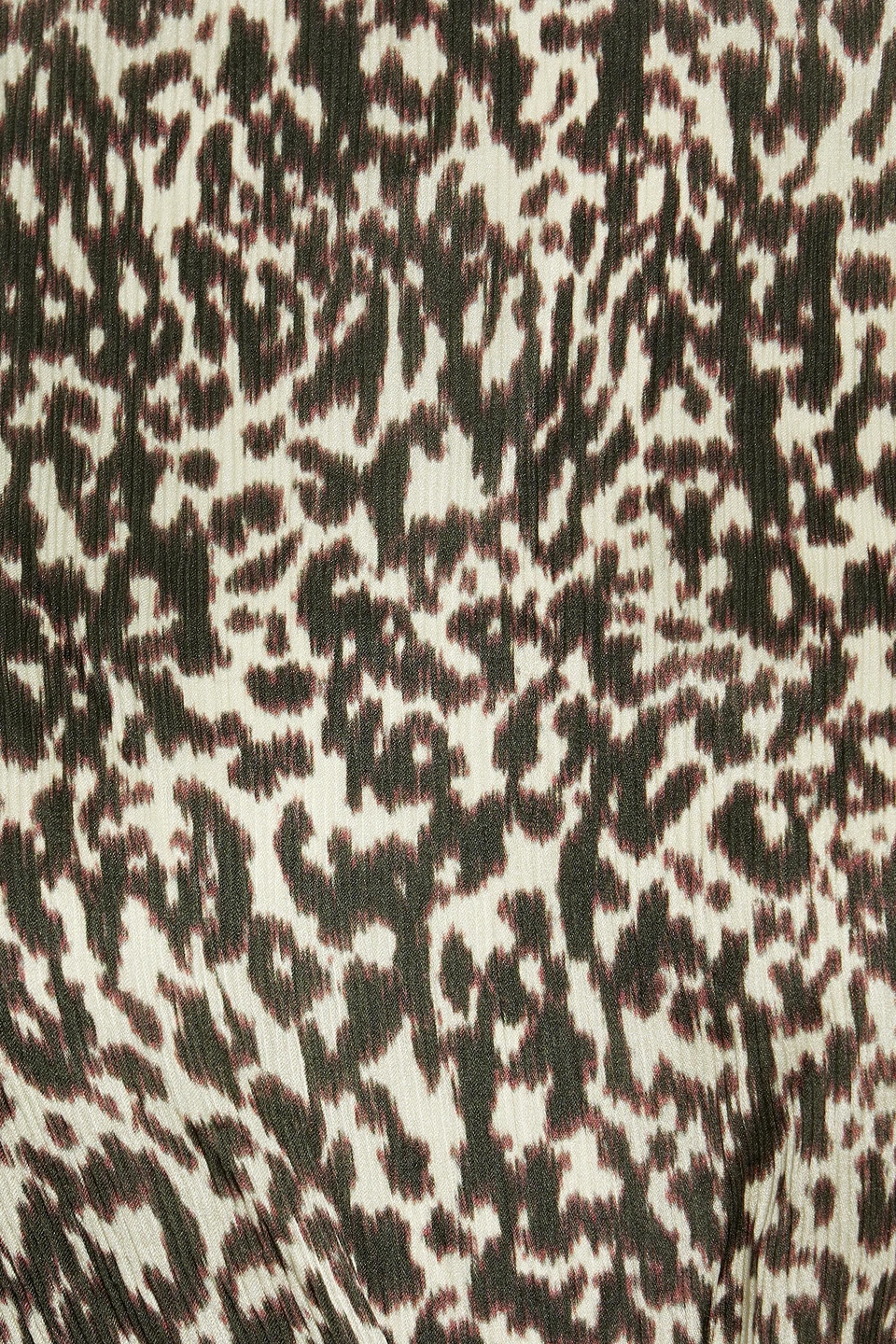 Shop Iro Rusko Ruffled Leopard-print Silk-crepon Blouse In Animal Print