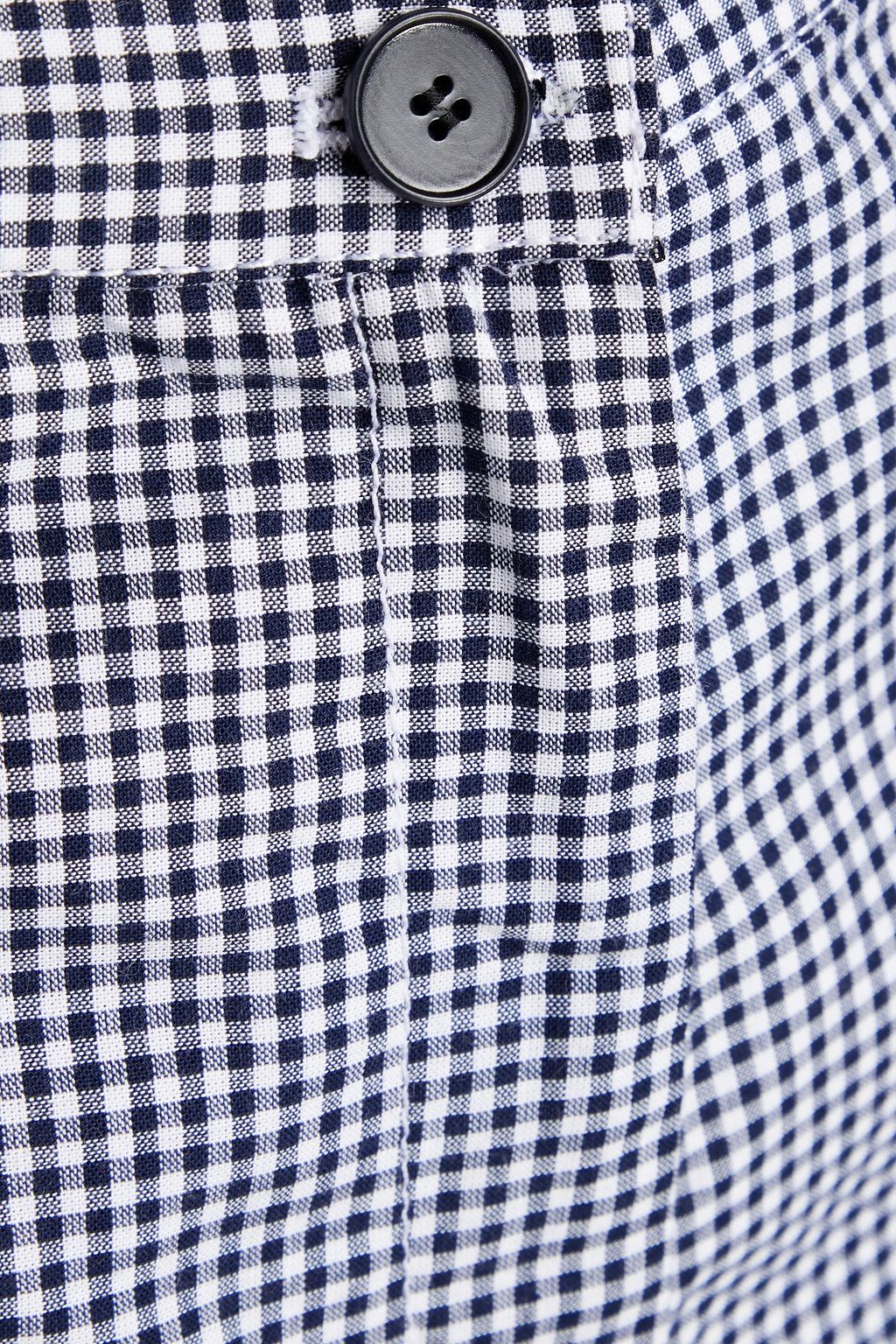 MAJE Cropped Hose mit geradem Bein aus Baumwolle mit Gingham-Karo