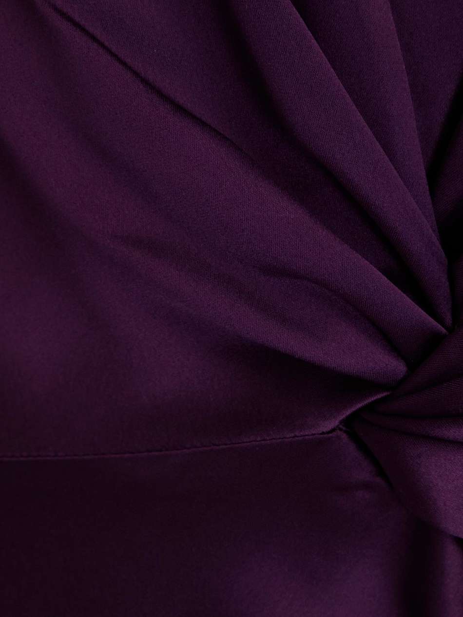 alezia twist-front cutout satin dress