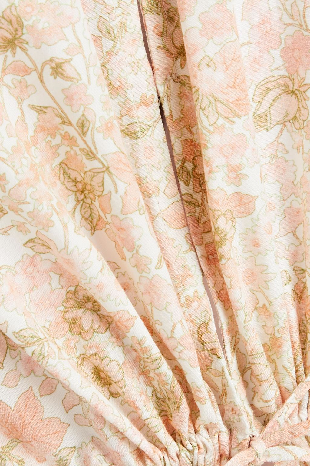 MAJE Bluse aus Baumwolle mit floralem Print und Häkelbesatz