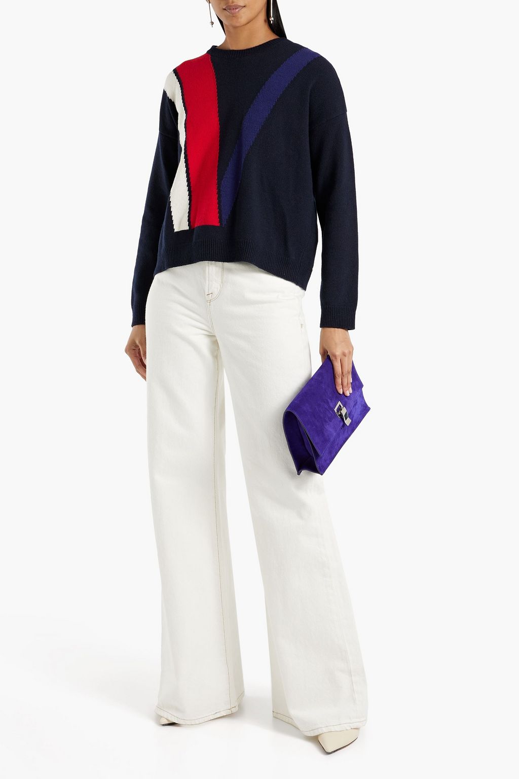 VALENTINO GARAVANI Striped wool and cashmere sweater