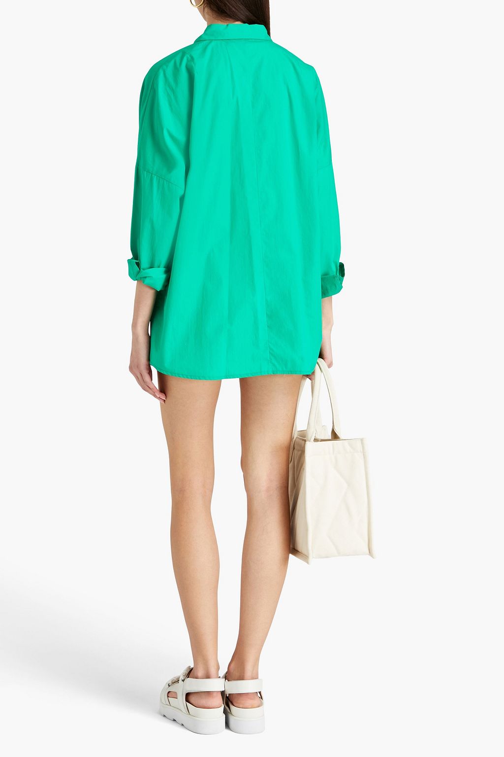 MAJE Cotton-poplin shirt