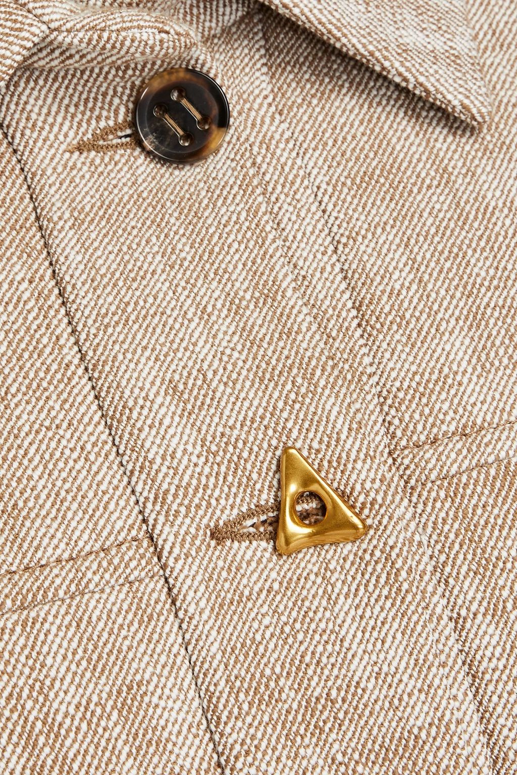 AERON Carlo melierte Jacke aus Twill aus einer Baumwollmischung