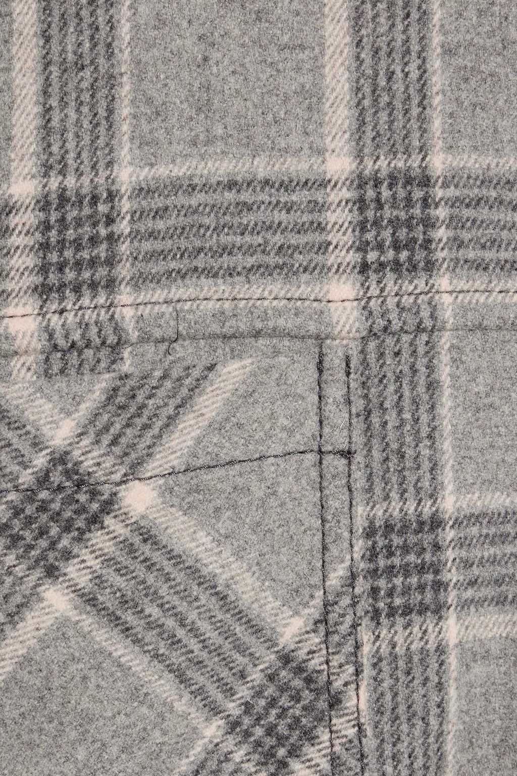 IRO Horren checked wool-blend flannel jacket