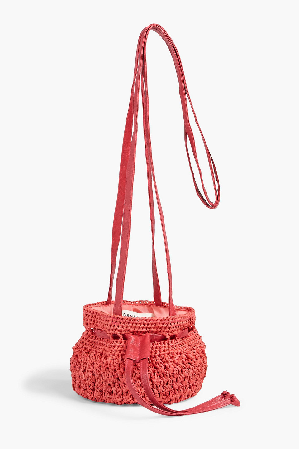 Eugenia Kim Penelope Woven Shoulder Bag In Coral