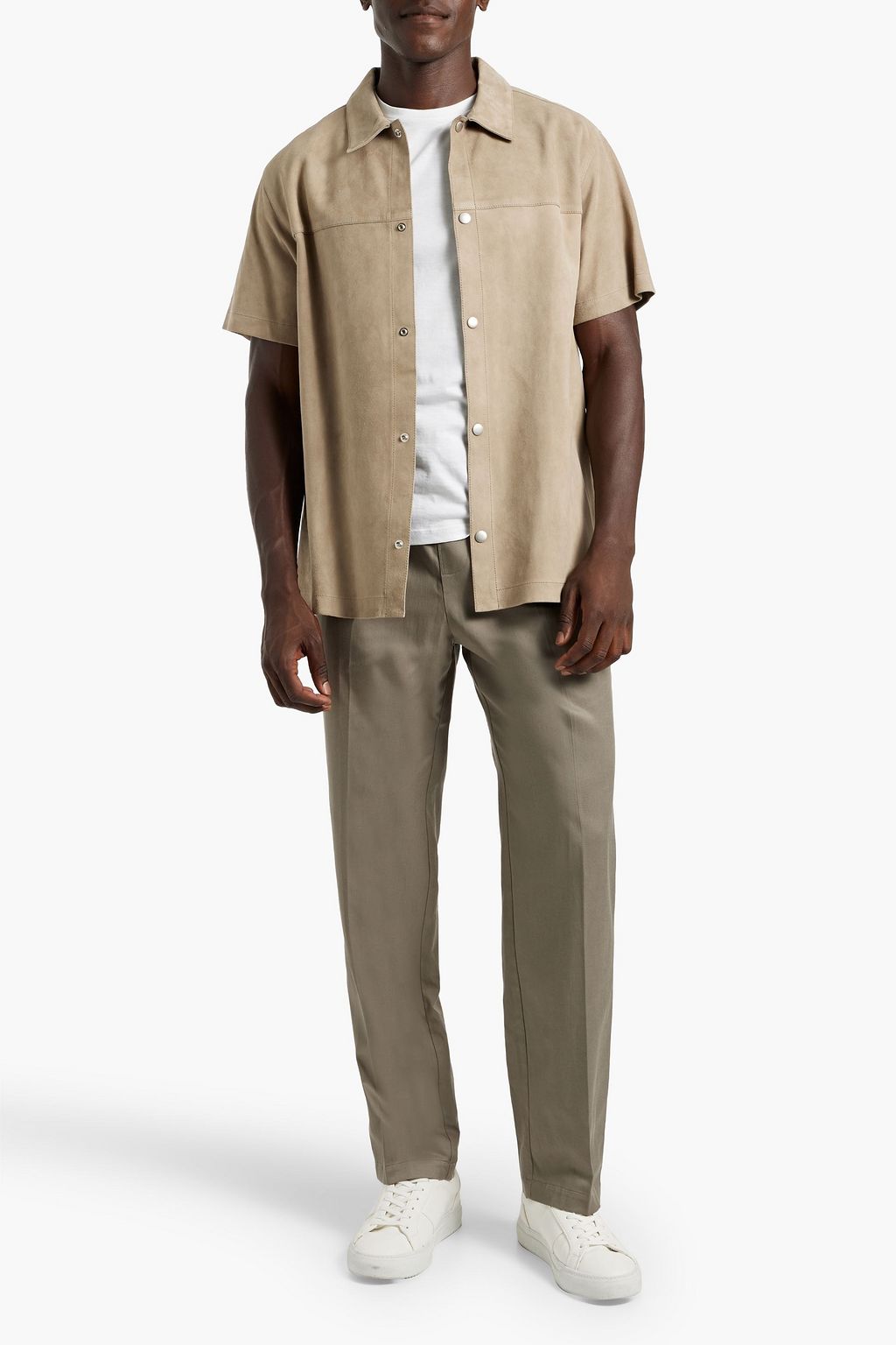 FRAME Lyocell and cotton-blend drawstring pants