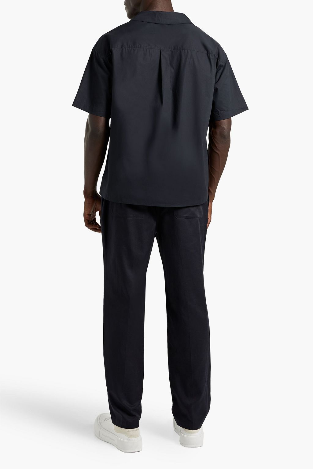 FRAME Lyocell and cotton-blend drawstring pants