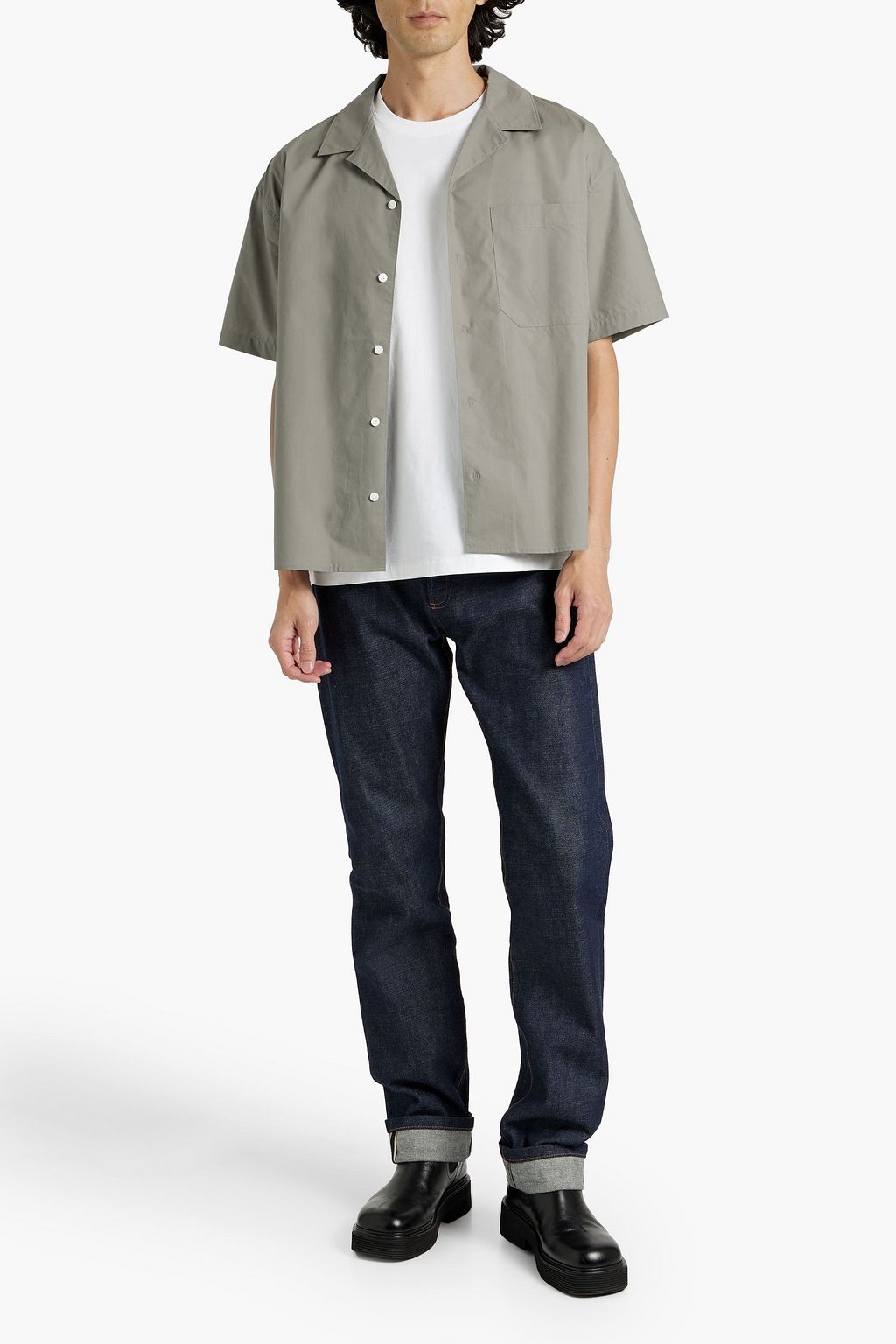 FRAME Cotton-poplin shirt