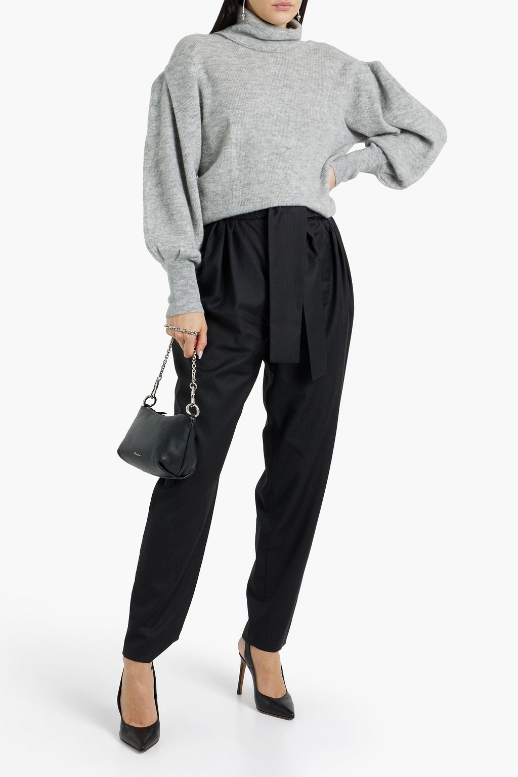 IRO Beyer pleated wool-twill tapered pants