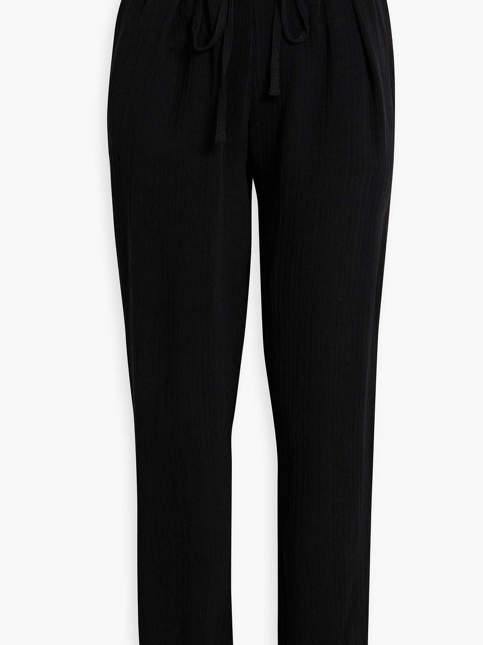 bennyo plissé-crepe tapered pants