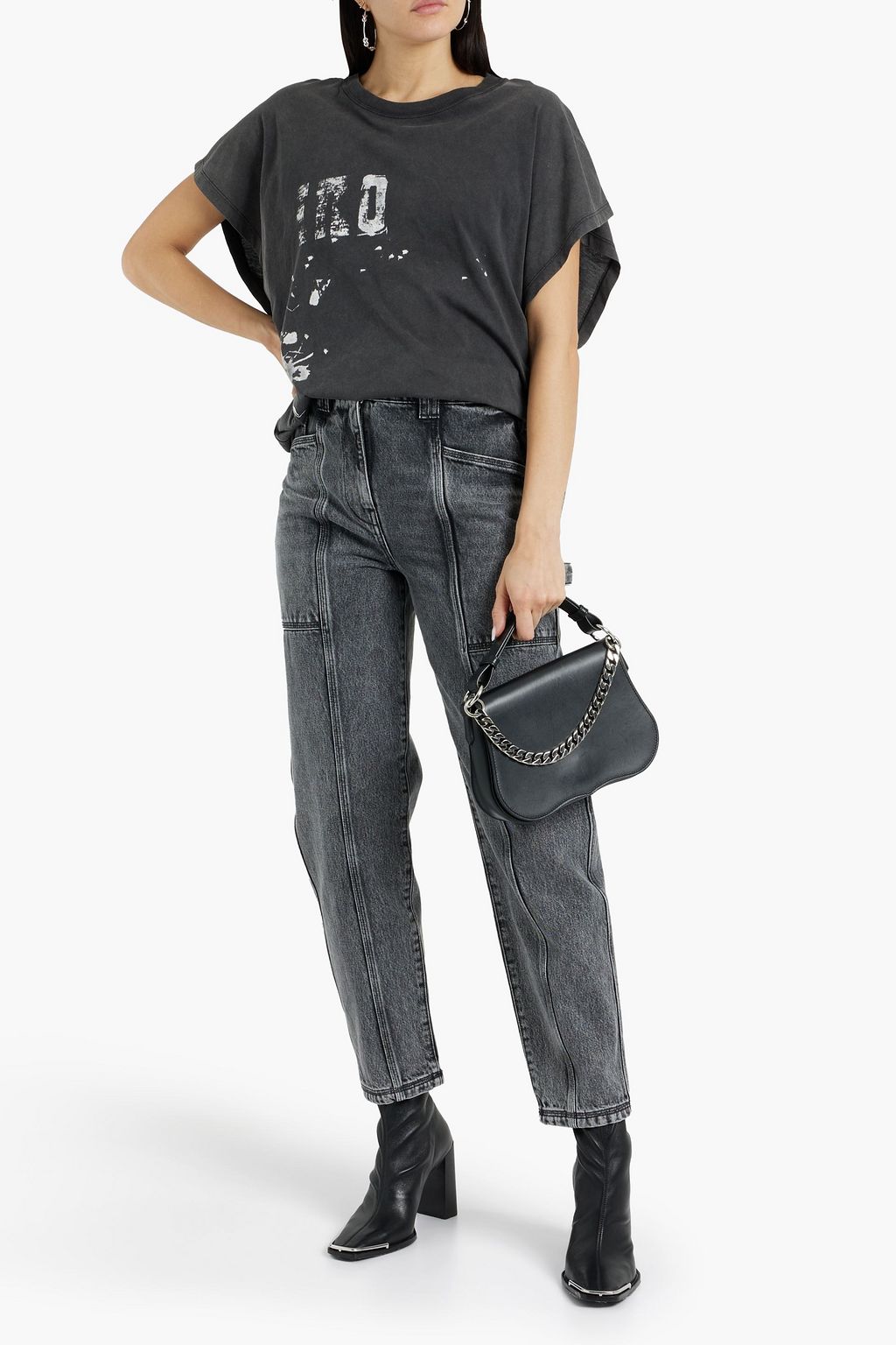 IRO Grungy printed cotton-jersey T-shirt