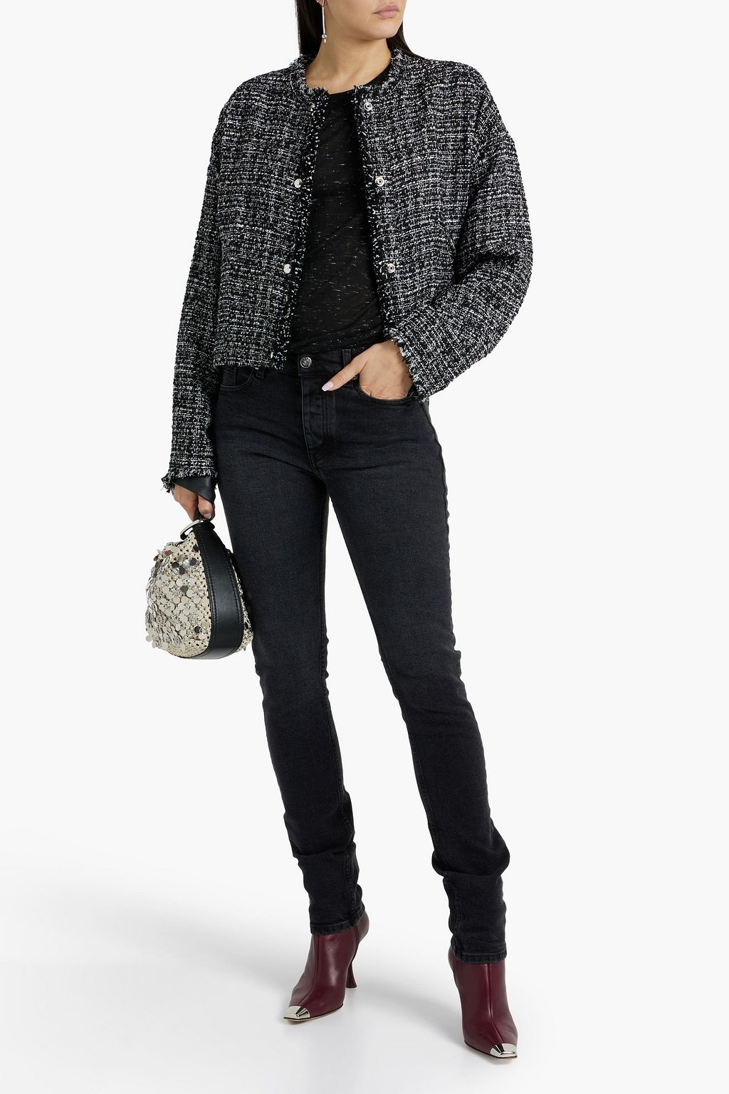 IRO Luna bouclé-tweed jacket