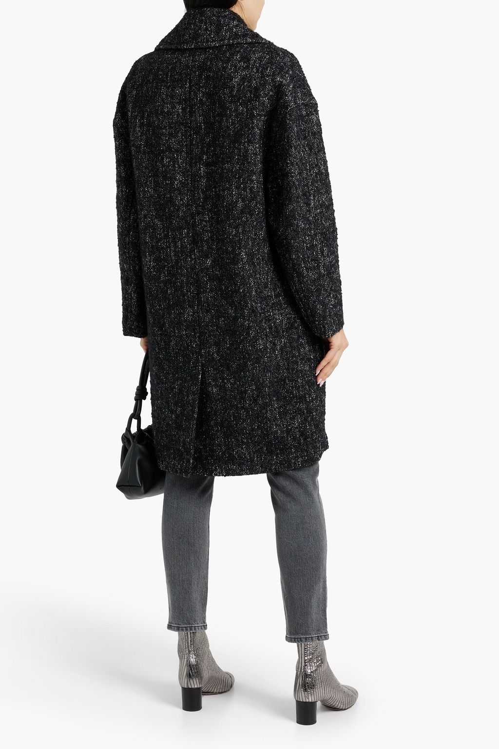 IRO Cares brushed tweed coat