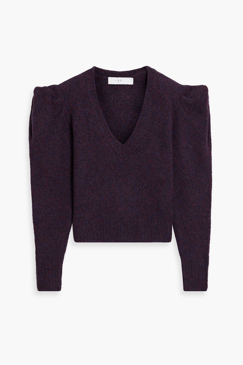 Iro Over Brushed Wool-blend Sweater In Grape