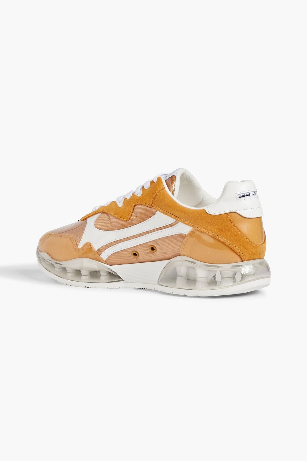 ALEXANDER WANG Stadium PVC, leather and suede sneakers