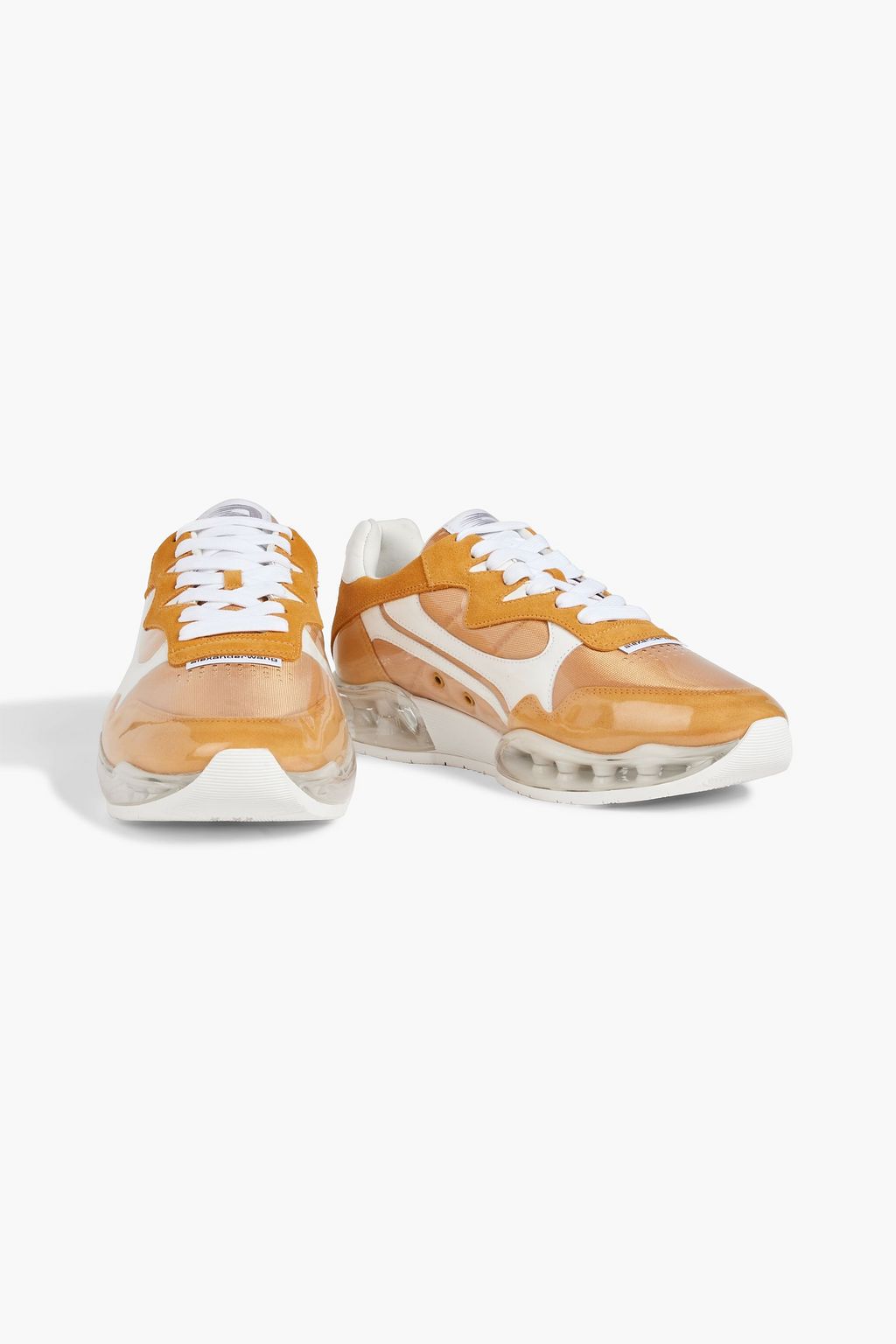 ALEXANDER WANG Stadium PVC, leather and suede sneakers
