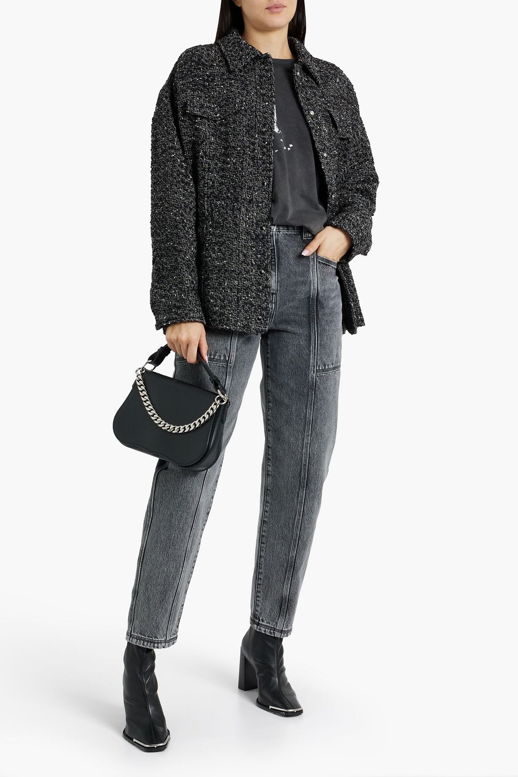 IRO Derya bouclé-knit wool-blend jacket