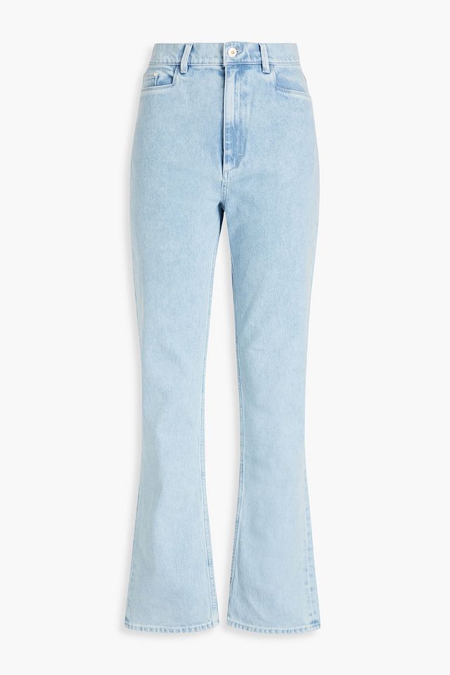 Rose high-rise straight-leg jeans