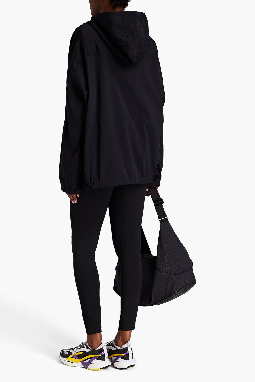 Y-3 Printed shell half-zip hooded jacket