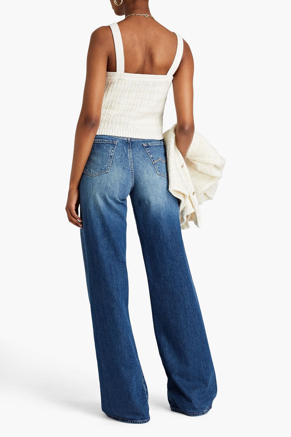 MAJE Cropped knitted tank