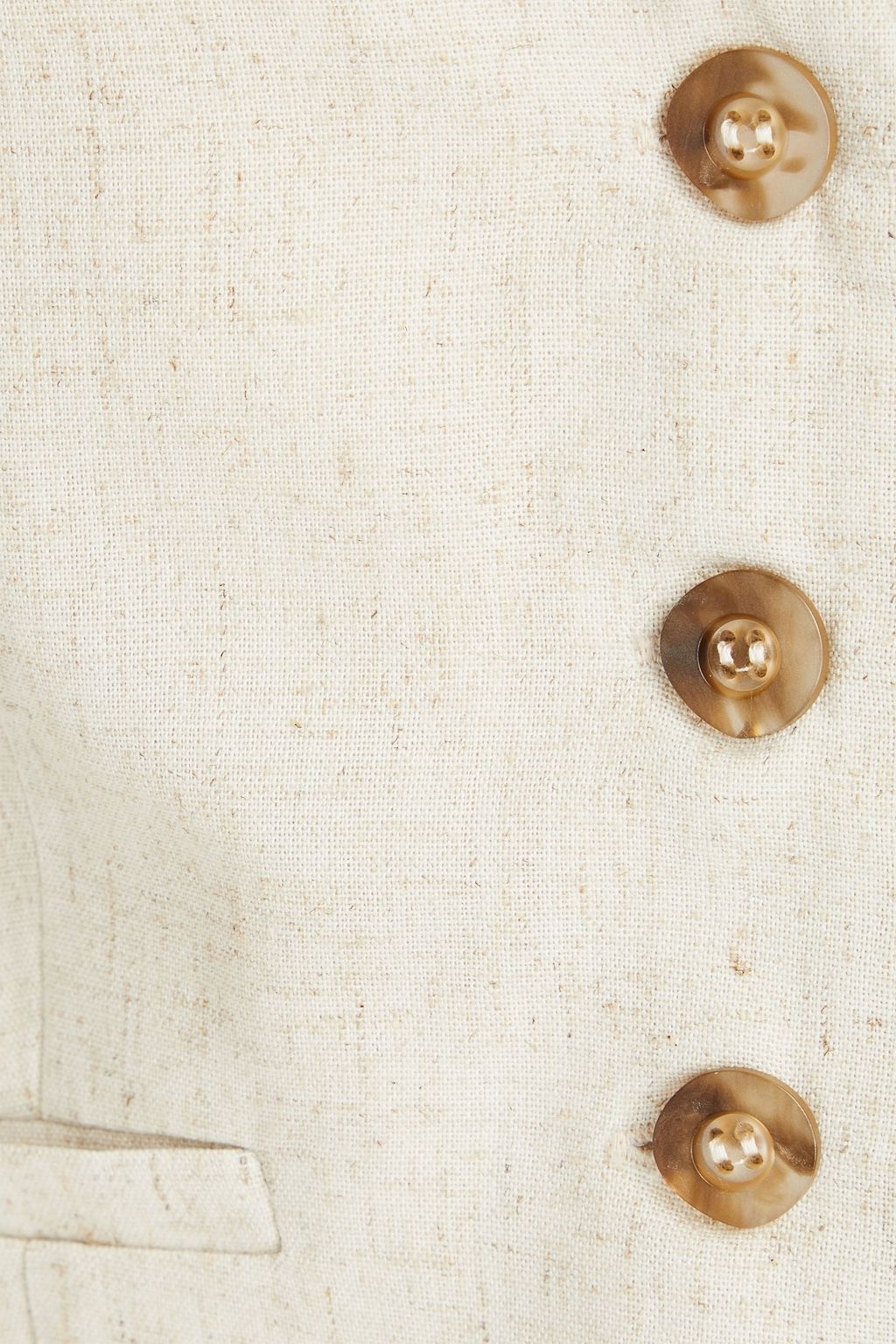 NICHOLAS Linen-blend vest