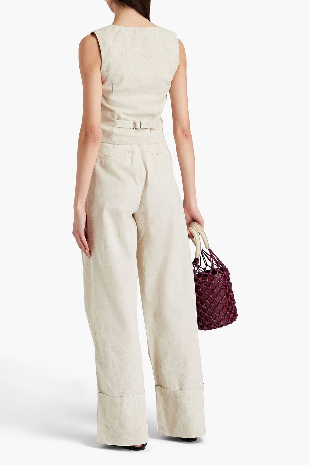 NICHOLAS Linen-blend vest