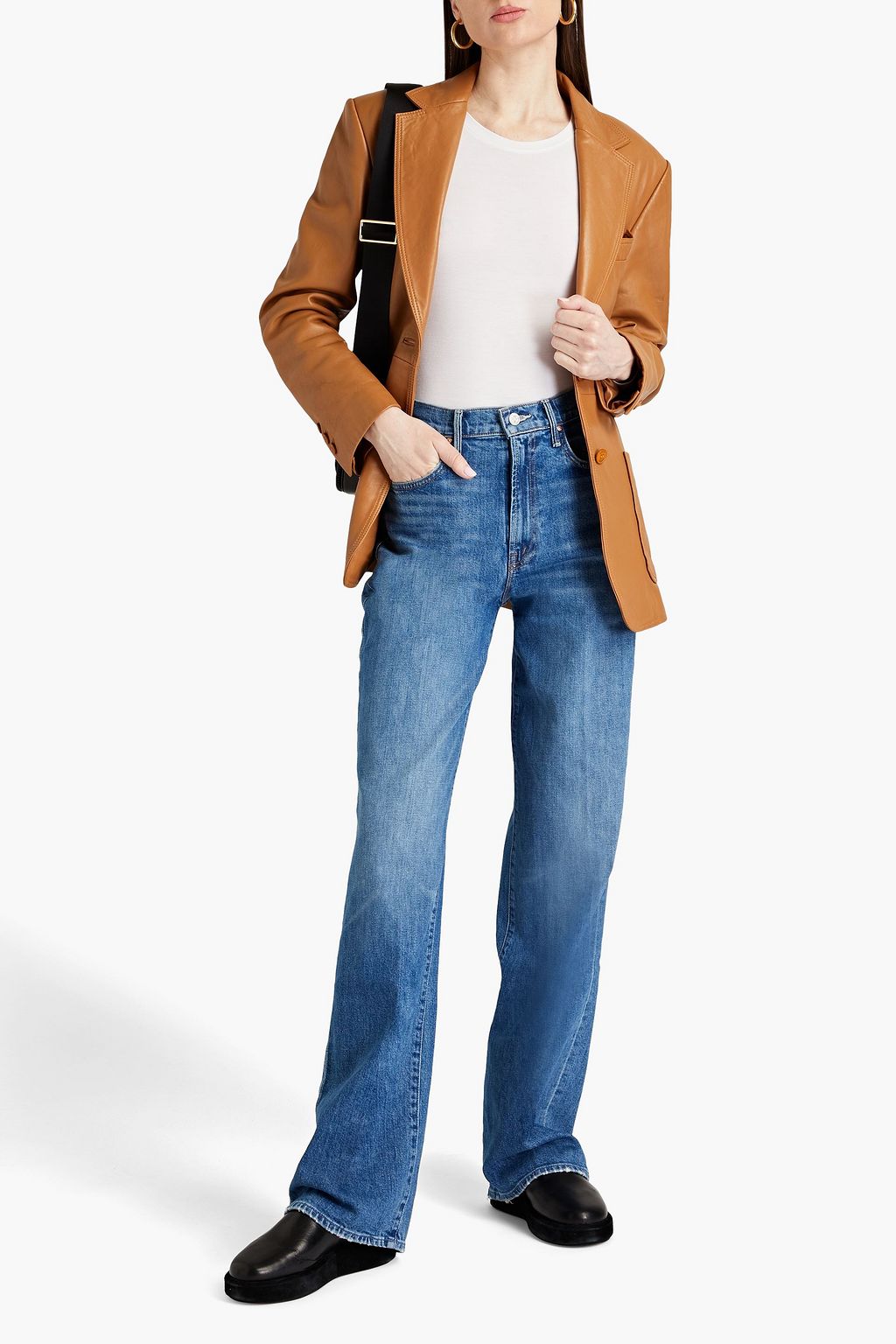 MOTHER The Maven Heel high-rise straight-leg jeans
