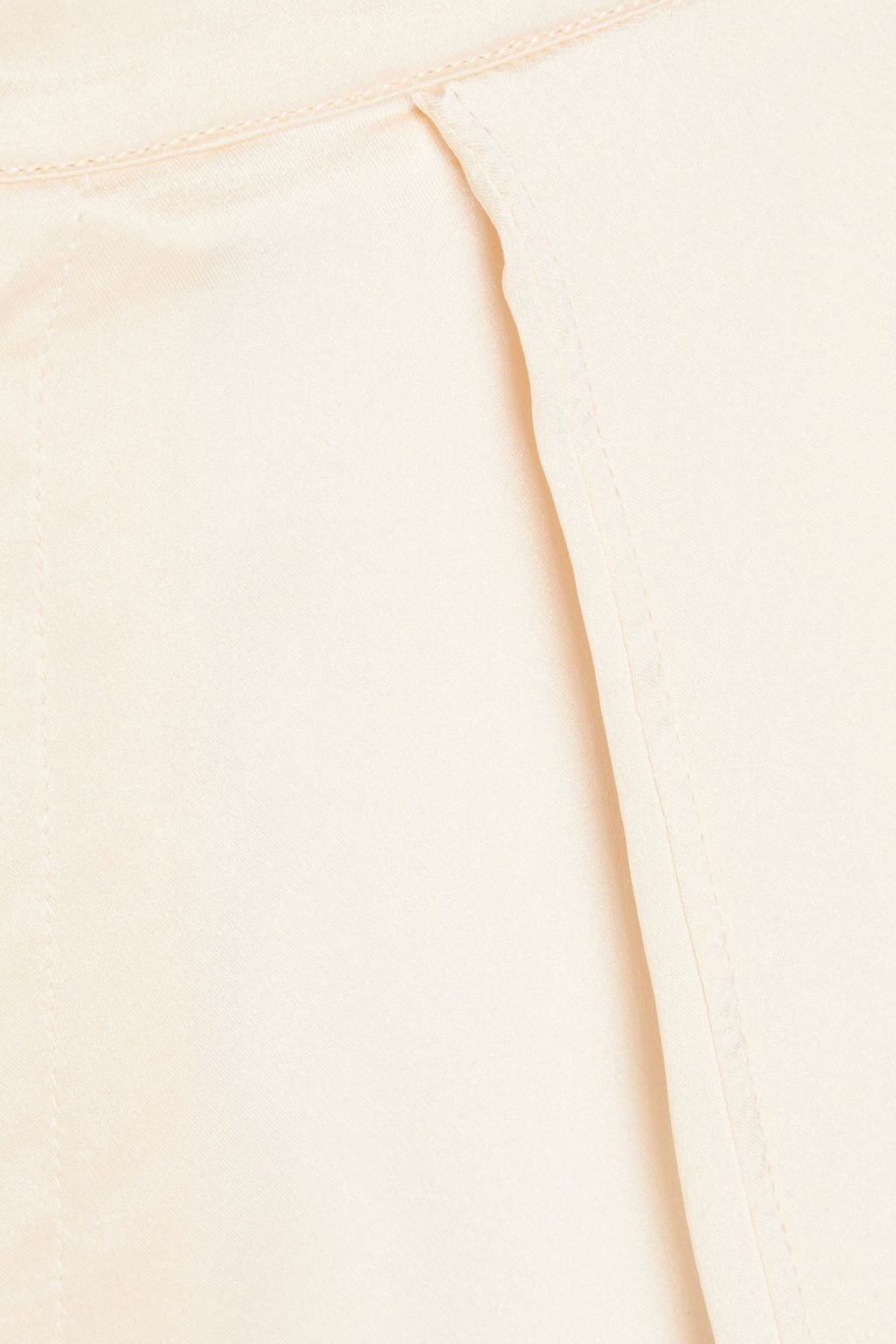 NICHOLAS Tie-detailed silk-satin tapered pants
