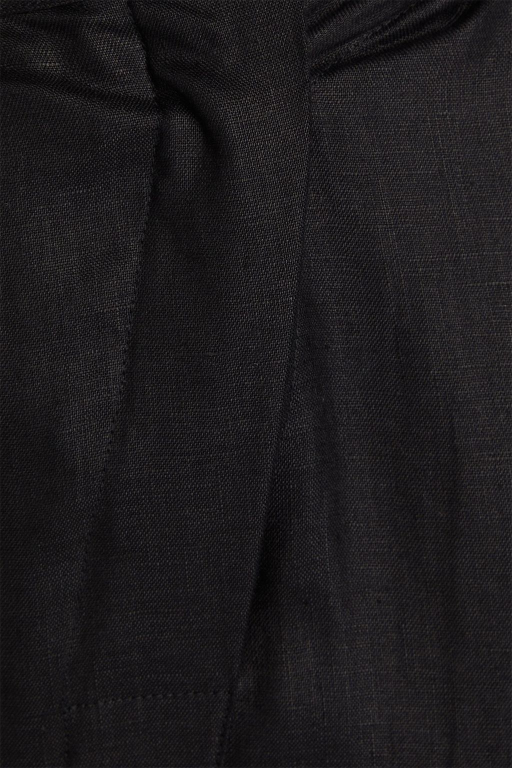 NICHOLAS Wrap-effect linen tapered pants
